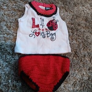 DDG Darlings ladybug‎ 2 piece outfits